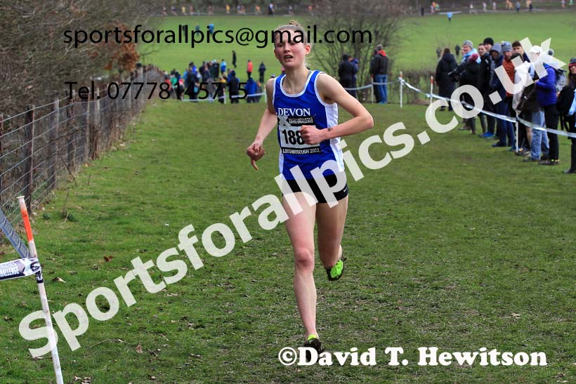 Womens Under-17s 2023 UK CAU Inter Counties Cross Country Champs, Prestwold Hall, Loughborough. Photo: David T. Hewitson/Sports for All Pics